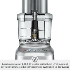 Sage Appliances SFP820 the Kitchen Wizz Peel Und Dice, Küchenmaschine, 2000 Watt Mama si Copilul Naty Shop