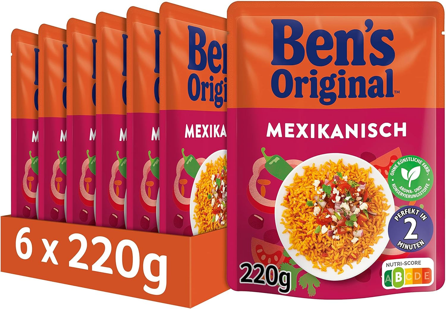 BEN'S ORIGINAL™ Mexická expresní rýže 6 x 220 g