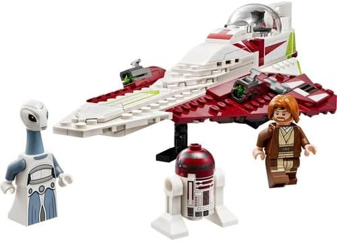 LEGO Star Wars Jedi Starfighter Obi-Wan Kenobi, Sestavitelná hračka s Taun We, Figurka droida a světelný meč, Sada Útok klonů 75333 Stavebnice Besuche den LEGO-Store