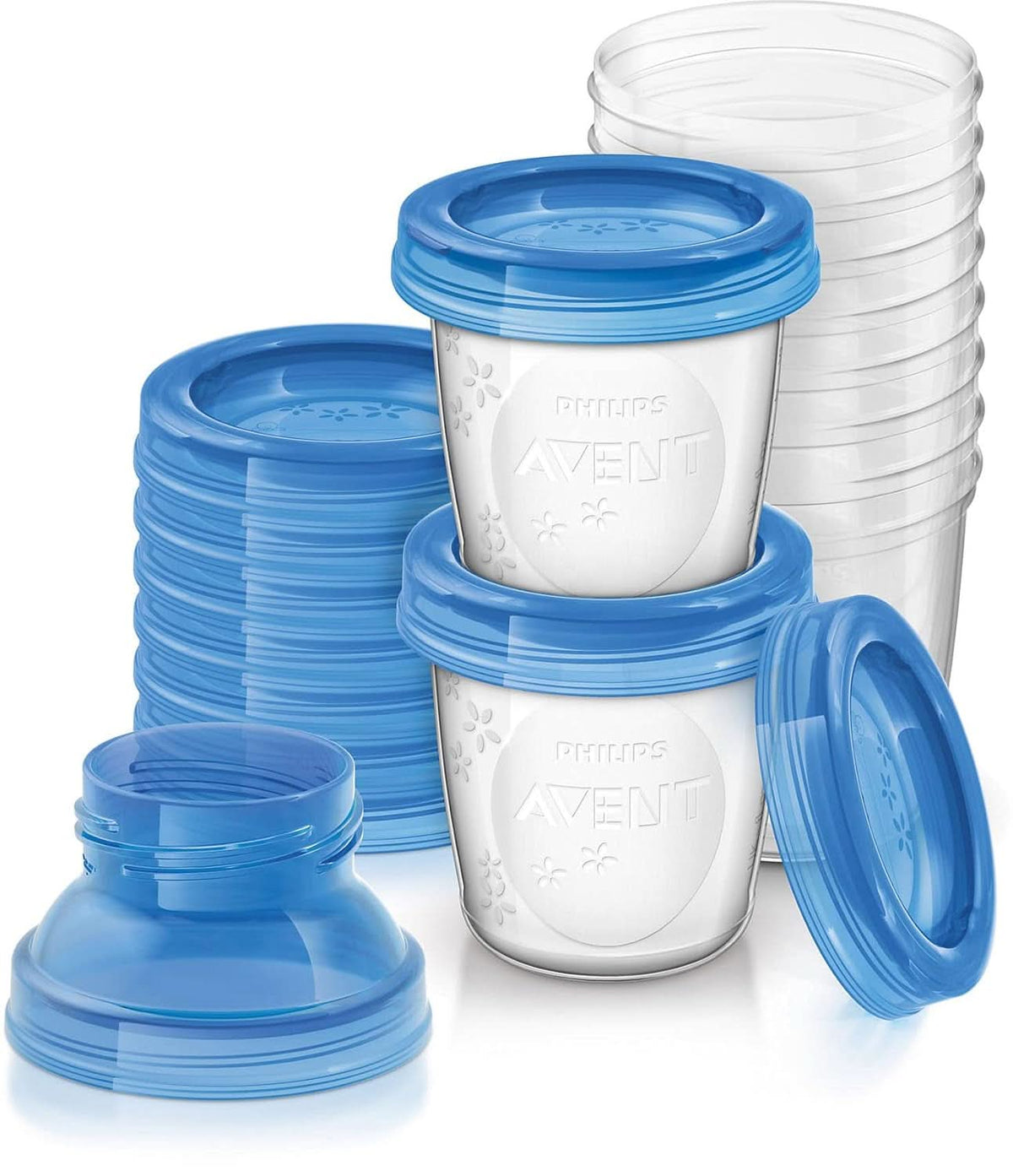 Philips Avent Austellungssystem Für Muttermilch, Becher Inklusive Deckel, Adapter (Modell SCF618/10) Příslušenství Jídlo a kojení Bebe Naty Shop