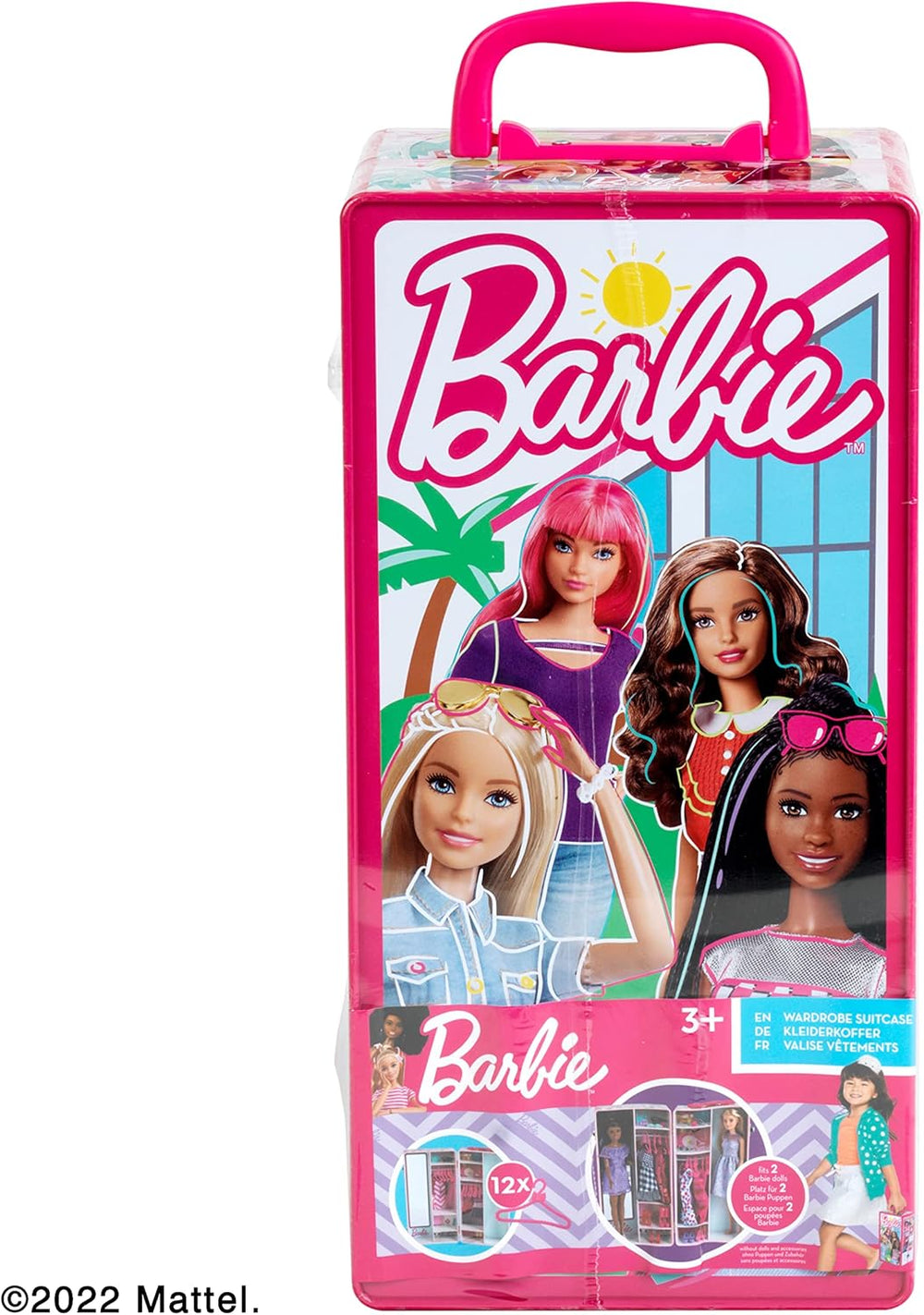 Theo Klein 5801 Barbie Dulap cu șine de haine și compartimente, jucărie pentru copii cu vârsta de 3 ani și peste, include accesorii, multicolor