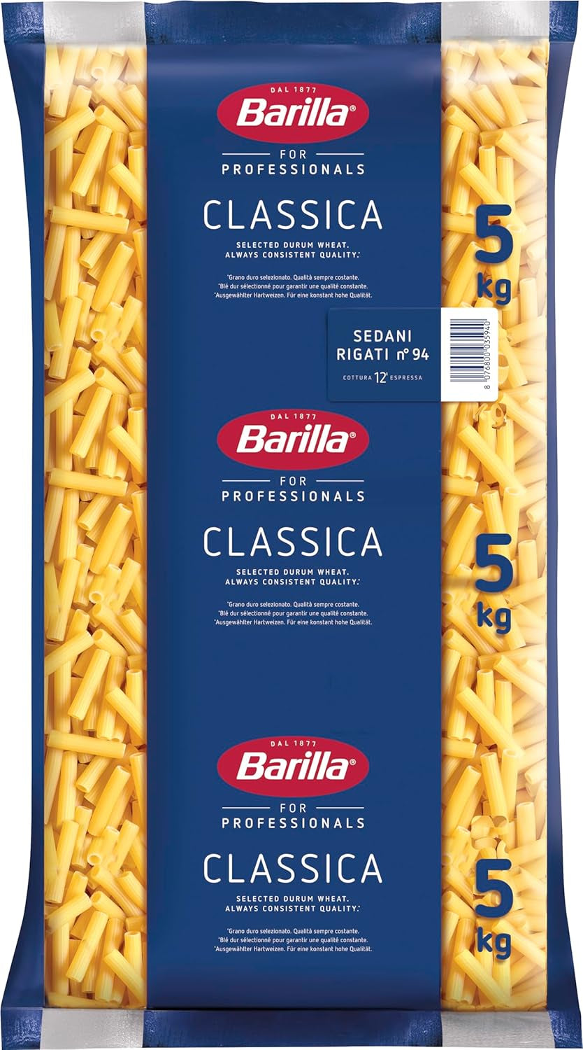 Penne Rigate Barilla těstoviny z tvrdé pšenice č. 73 – Balení po 1 (1x5kg)