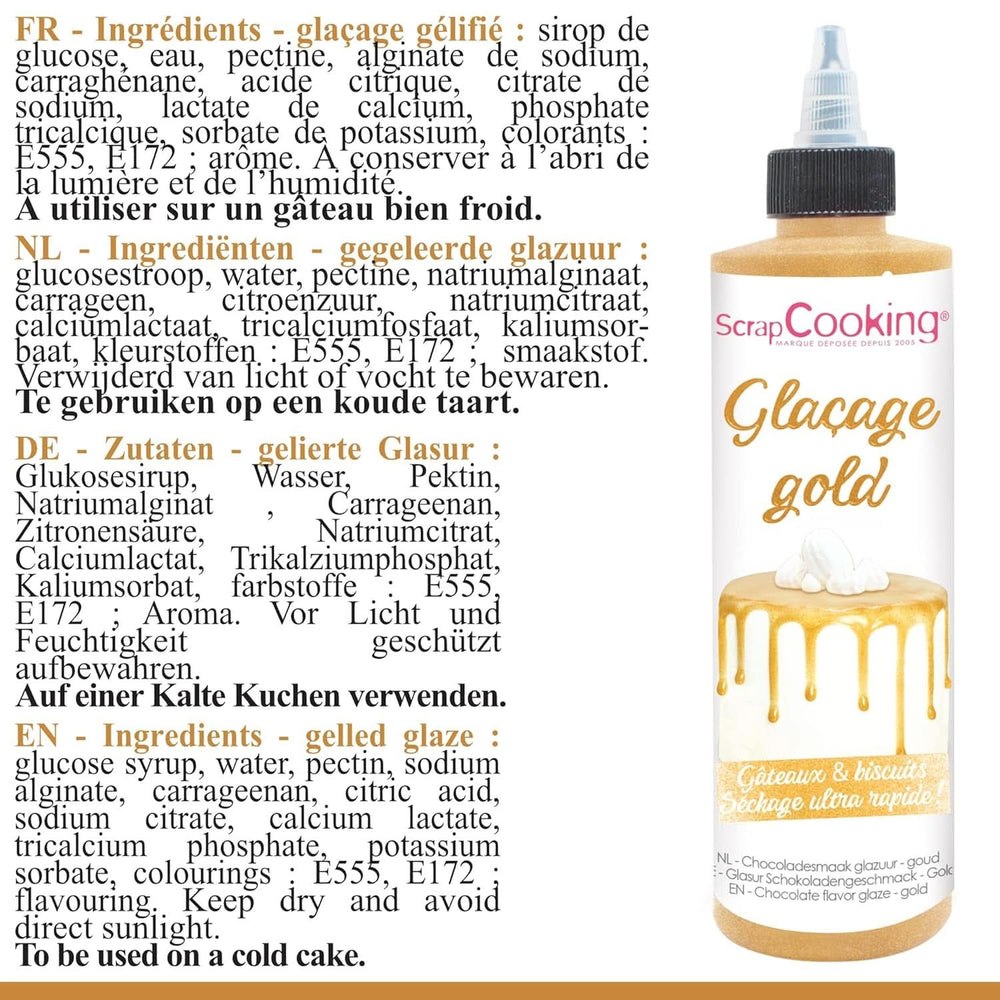 Scrapcooking, Glazura Drip Cake, 140 grame Glazuri si Decor Naty Shop