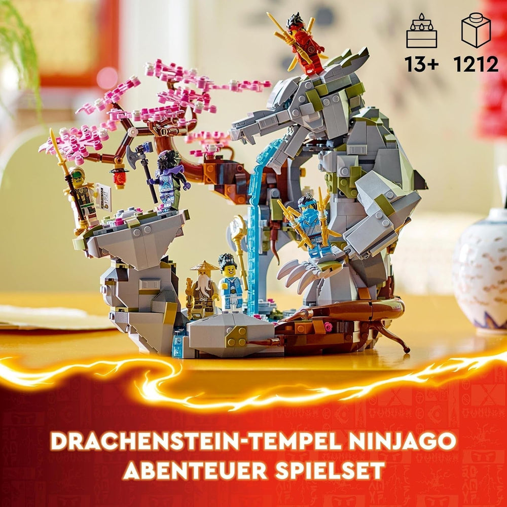 LEGO NINJAGO Dračí kámen chrámový dračí hračka se 6 figurkami nindžů, velká sada na sestavení, hraní a vystavení, dárek k narozeninám pro chlapce a dívky 13+ 71819 Stavebnice Besuche den LEGO-Store