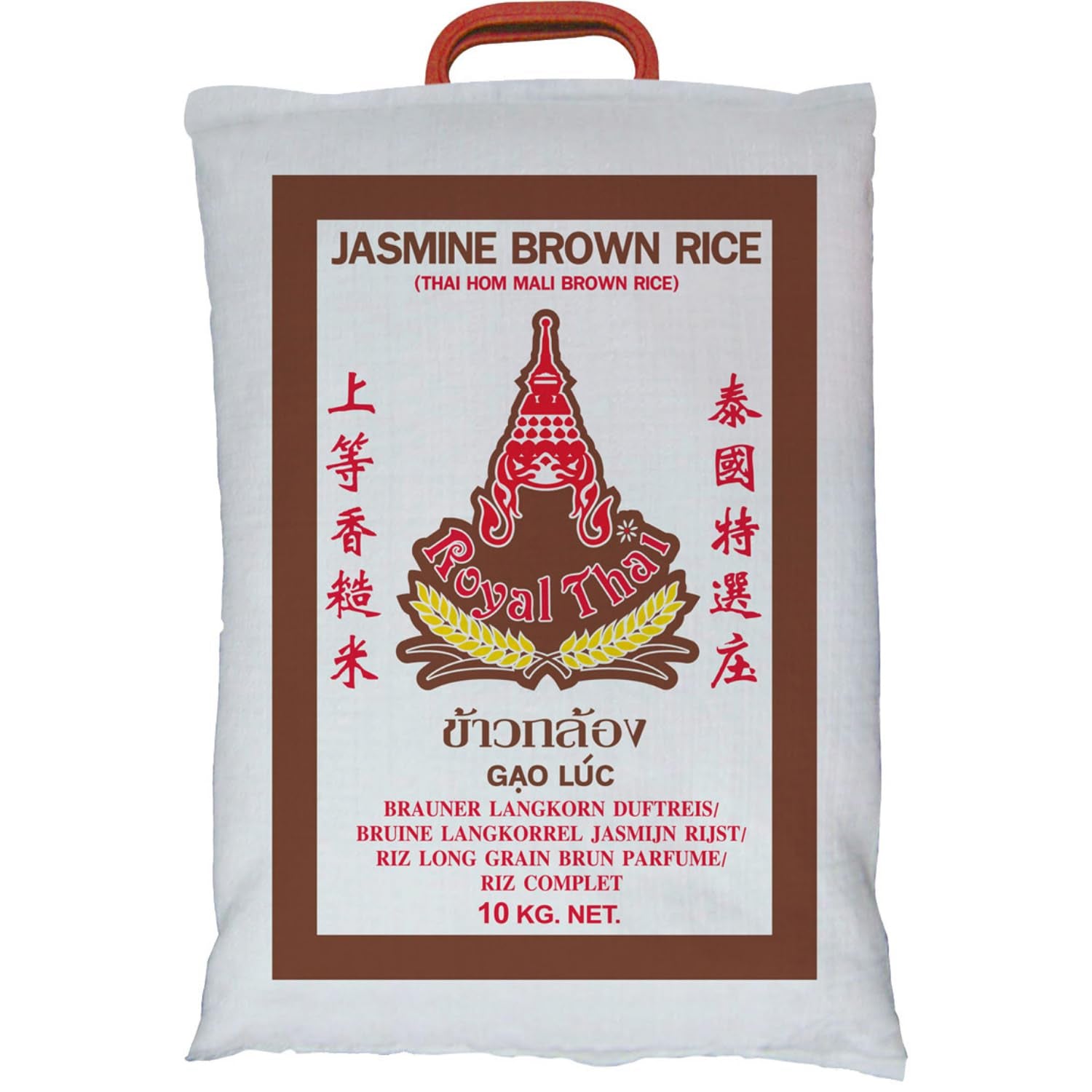 ROYAL THAI RICE - Voňavá dlouhozrnná hnědá rýže - 1 x 10 kg