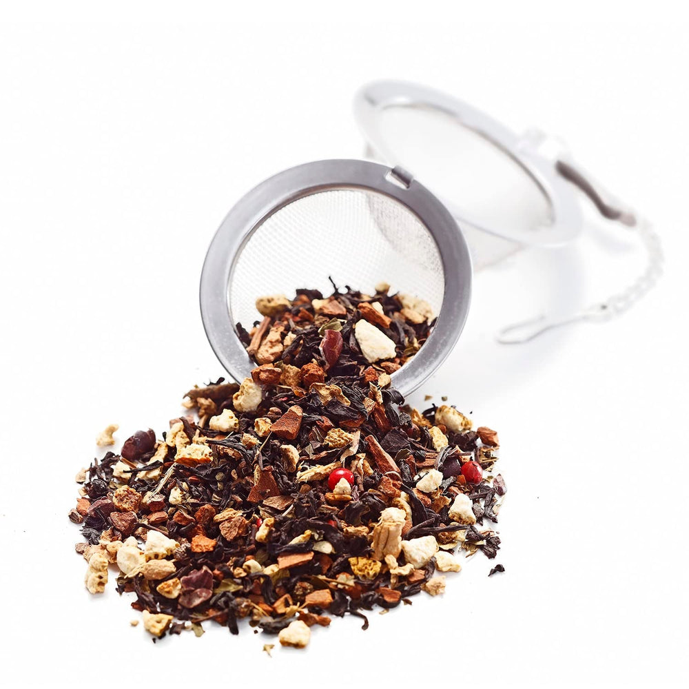 Ankerkraut Mint Brownie Ceai negru, ceai negru pentru infuzare, frunze libere, cu mentă și cacao, 90 g în borcan de plută