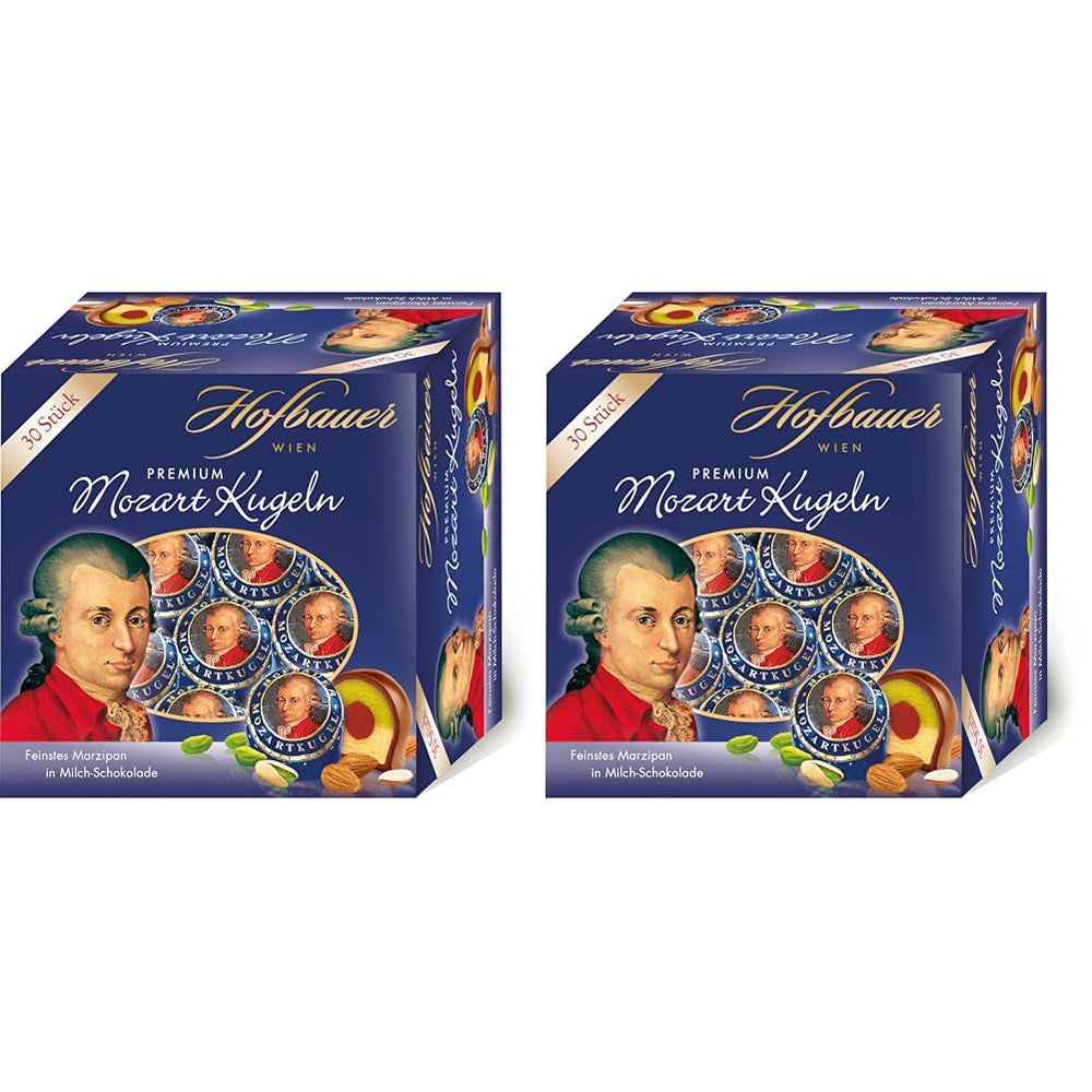 Hofbauer Vienna Mozart Balls, Box mléčné čokolády 600 gramů (30 ks) Naty Shop