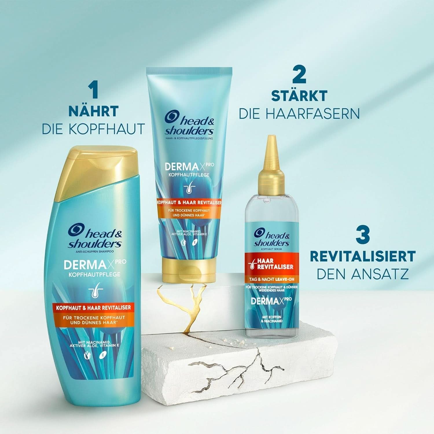 Derma X Revitalizační šampon, Head & Shoulders, 250 ml Sprcha a vana Naty Shop