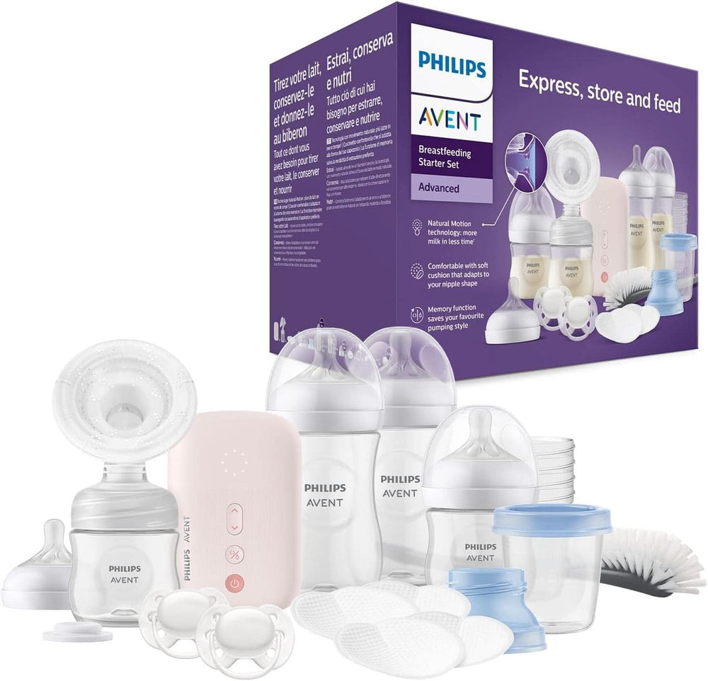 Philips Avent elektrická odsávačka mateřského mléka, dárková sada Potraviny a doplňky pro kojení Bebe Naty Shop