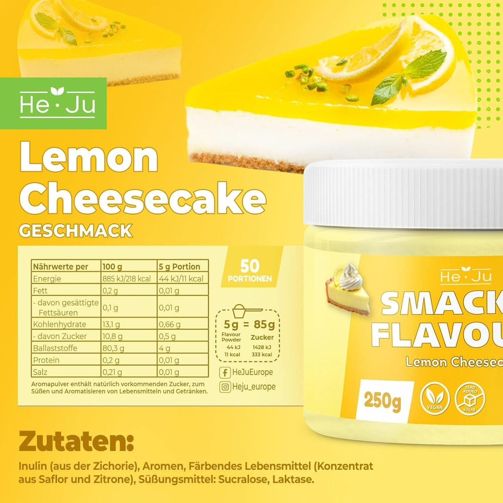 He-Ju Pudră aromatizantă Lemon Cheesecake, 250 grame Arome Naty Shop