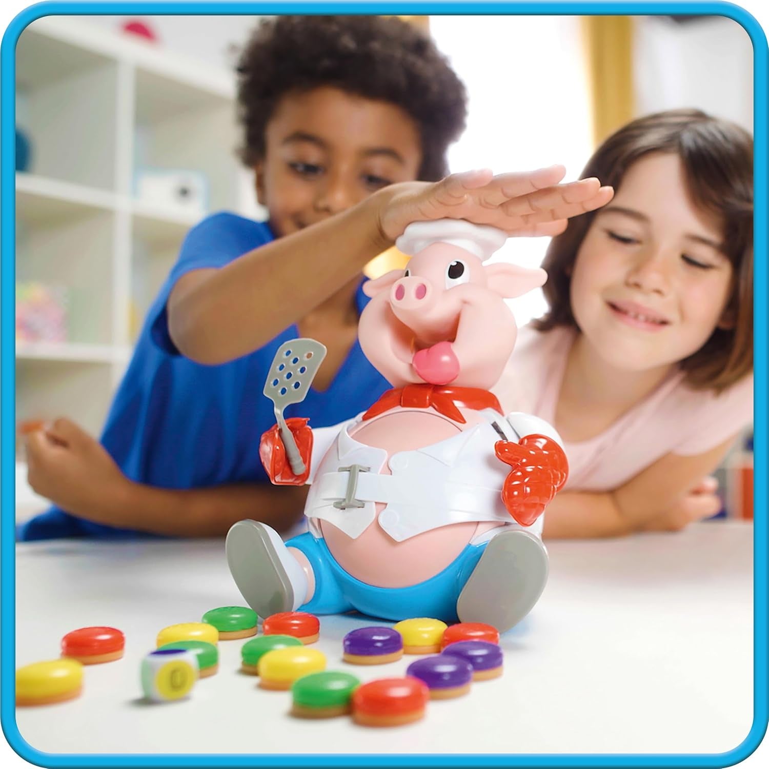 Goliath Pigskin - Zábavná desková hra pro děti 4+ Nakrmte prasátka a vyhněte se explozi jejich břicha, společenská hra pro 2-6 hráčů, zábava s přáteli a rodinou