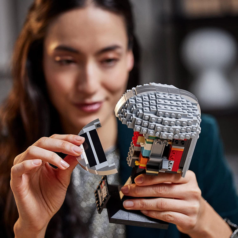 Model Mandalorianské helmy LEGO Star Wars, kolekce dekorací do pokoje a skvělý dárek pro dospělé, stavebnice, muže, ženy, matku, otce, tip na dárek pro kolekci 75328 Stavebnice Besuche den LEGO-Store