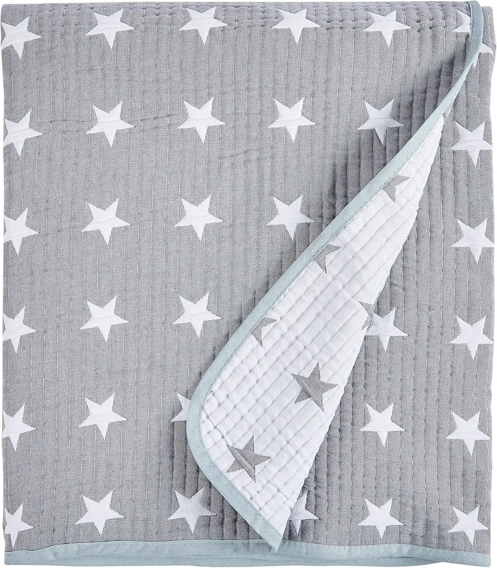 VIALMAN přikrývka na postel Sofia 10 king size bed | hvězdná deka | rozměr přikrývky 250 X 270 cm | přehoz na postel a pohovku tmavě modrá Postele a přehozy Besuche den VIALMAN-Store Grey Cama 90: 180 Cm X 270 Cm