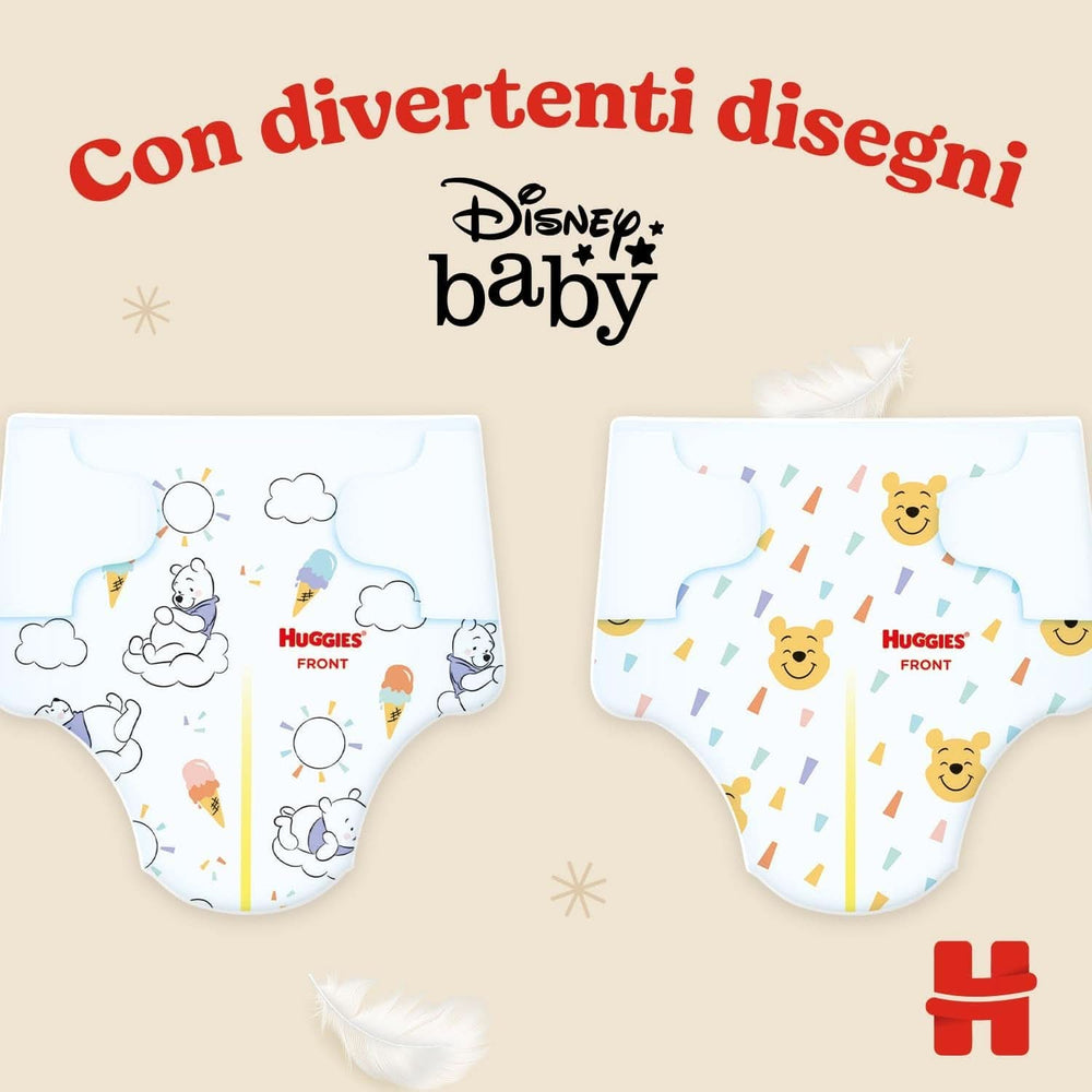 Plenky Huggies Extra Care, velikost 3 (4-9 kg), 2 balení po 40 ks plen Mother and Baby Naty Shop