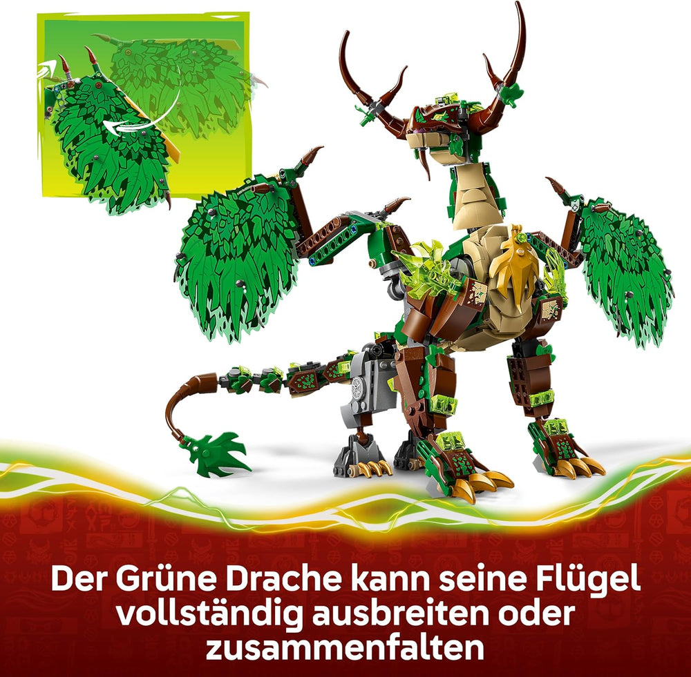LEGO NINJAGO Der Drache des Lebens - Ninja Spielzeug s Drachenfigur, Mini Monster Mech, 8 Minifiguren a Schwertern - Kreatives Geschenk für Jungen und Mädchen ab 8 Jahren und Fans - 71859