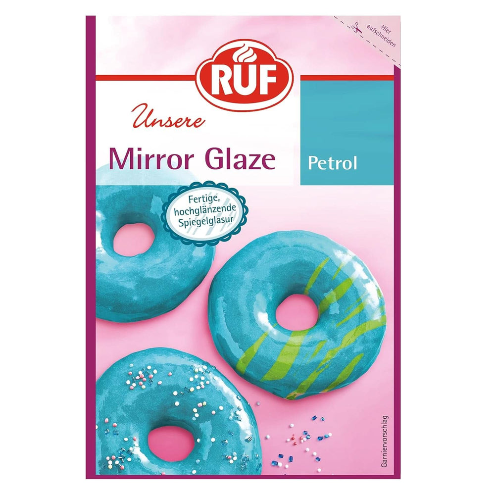 RUF Glazura Oglinda, Gata de utilizare, 100 grame Glazuri si Decor Naty Shop Glaur Petrol 100G