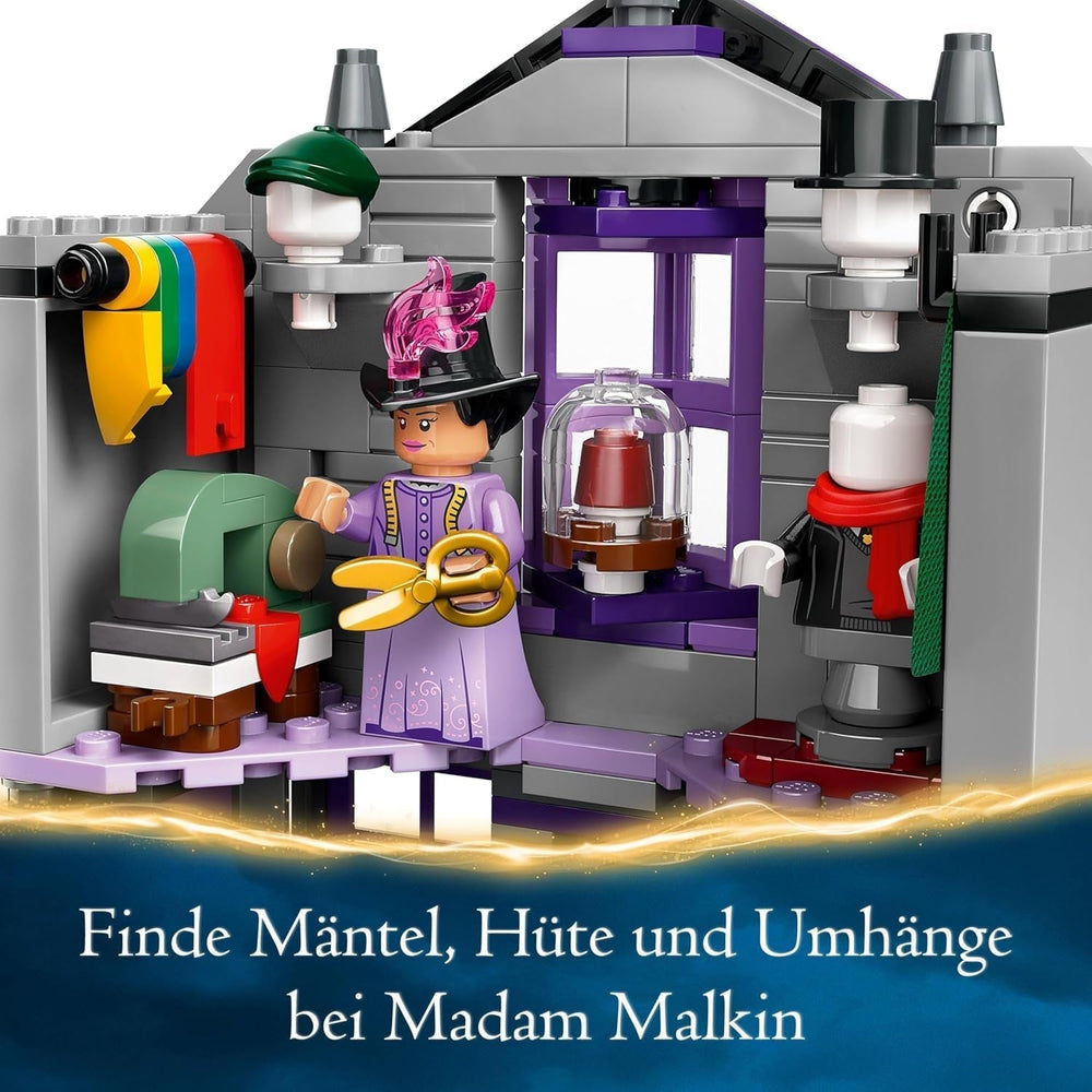 LEGO Harry Potter Obleky Ollivanders & Madam Malkin, Lands Of Diagon Alley, Dětská herní sada, Kouzelnické hračky, Fantasy dárky pro dívky, kluky a fanoušky od 8 let 76439 Stavebnice Besuche den LEGO-Store