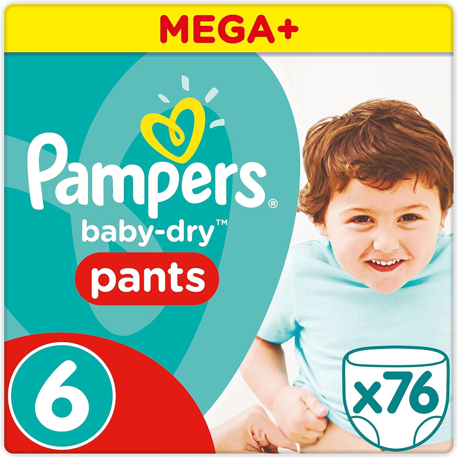 Pampers (stará verze), kalhotky, velikost 4, 9kg-15kg, tři balení (1 x 88 plen)