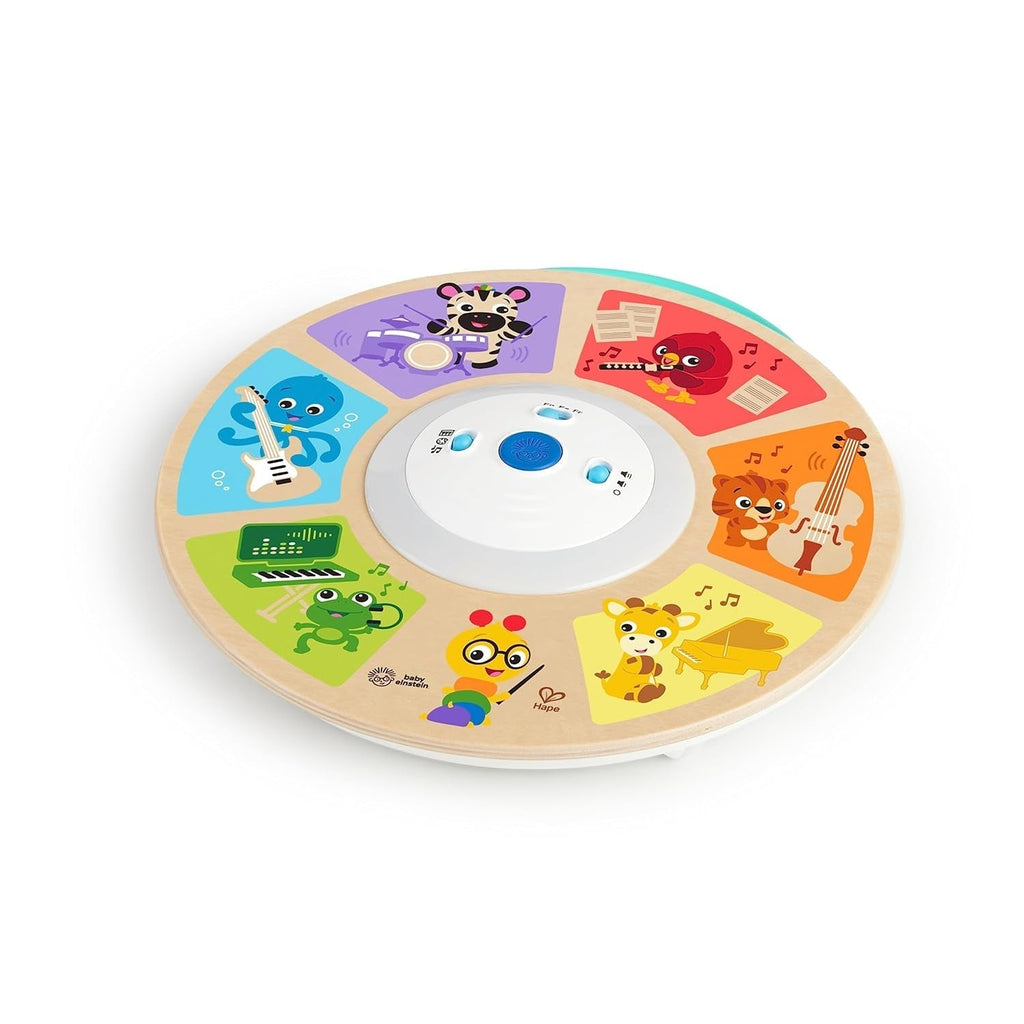 Baby Einstein, Hape, Cal's Smart Sounds Symphony Magic Touch Jucărie electronică din lemn cu activități în 3 limbi (engleză, franceză și spaniolă), 3 moduri, de la 6 luni Jucarii Bebe Naty Shop