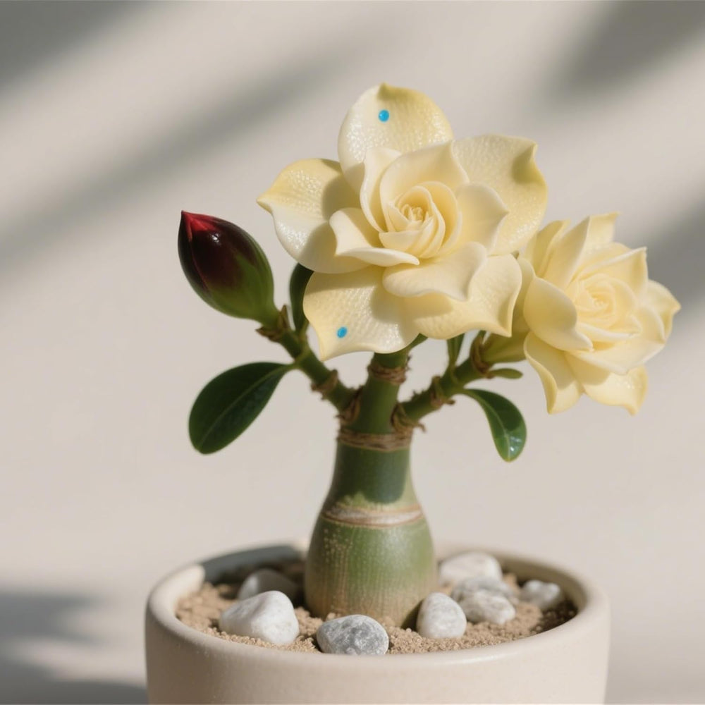 Winterhart pflanzen, Gift, Mysteriöse magische Glühbirne, Lebende Pflanzen, Mehrjährige Blumenzwiebel ist winterhart, Blumenzwiebel Mix-2Wüstenrose knollen-C