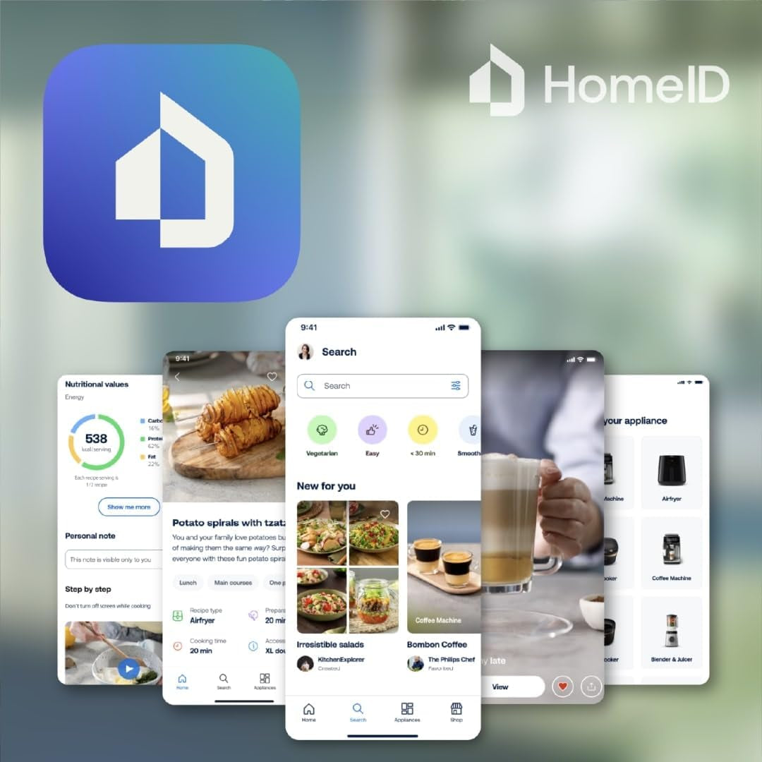 Philips Airfryer 3000 Series 6.2L, Fereastră de gătit, 16 funcții de gătit în 1, Tehnologie Rapidair plus, Eliminarea grăsimilor, Aplicație de rețete Homeid Electrocasnice Naty Shop