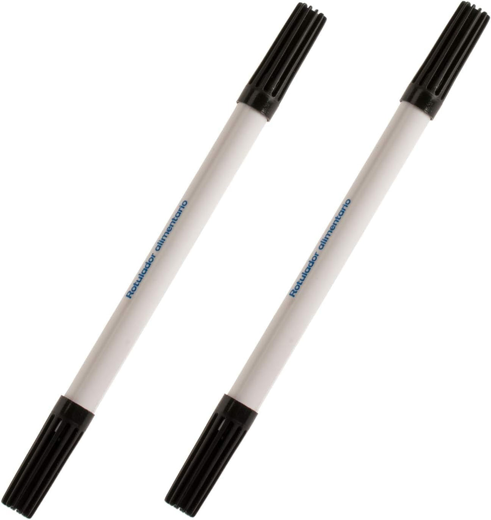 Dekora 414094 - Pixuri negre colorante alimentare pentru decorarea brioșelor, fondant sau hârtie comestibilă - Culoare neagră, Negru