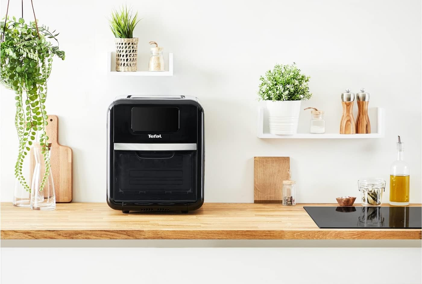 Horkovzdušná fritéza Tefal Easy Fry Trouba & Grill 9 v 1, 11 l pro 6 porcí, 7 příslušenství, 8 programů, recepty online Spotřebiče Naty Shop