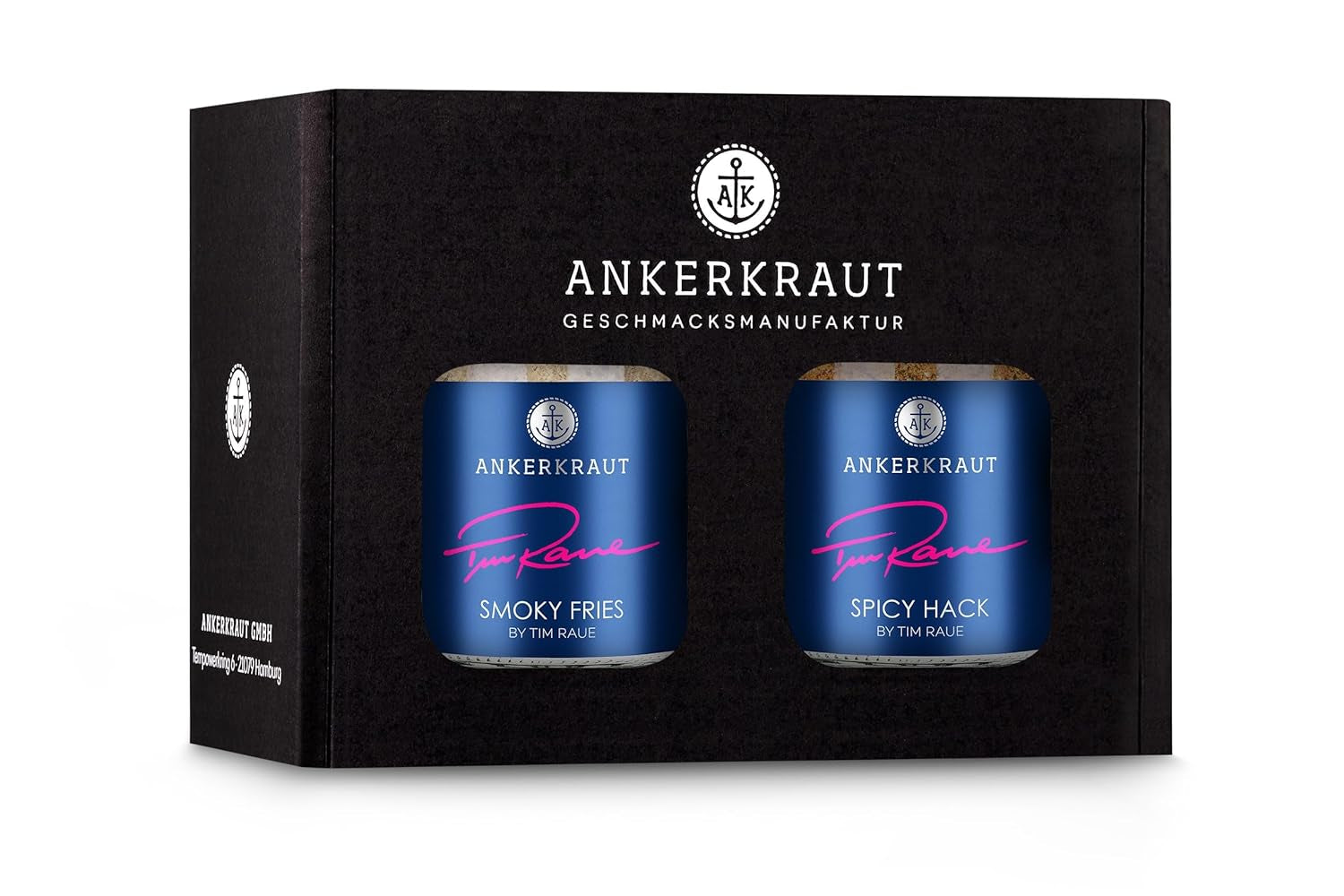 Ankerkraut Smoky Fries od Tima Raue, Mischung würzender Ingredient für Pommes Frites, Gourmet Pommes mit Rauch-Aroma, 145 g v Korkenglas