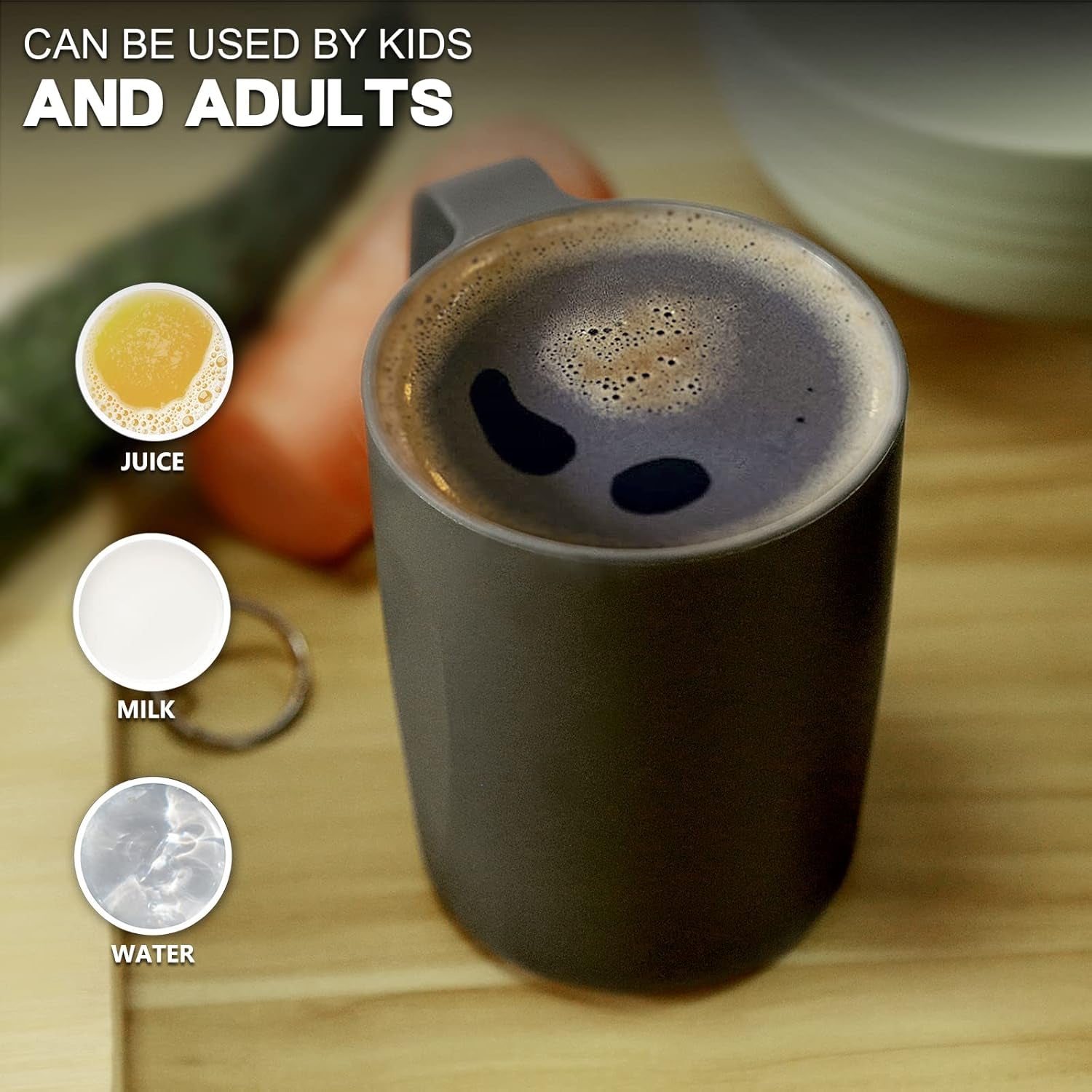 Set de veselă din PP | Set de veselă ușor și indestructibil, format din 16 piese, pentru copii și adulți, set combinat de masă cu 4 farfurii, 4 farfurii de desert, 4 boluri, 4 cești pentru 4 persoane