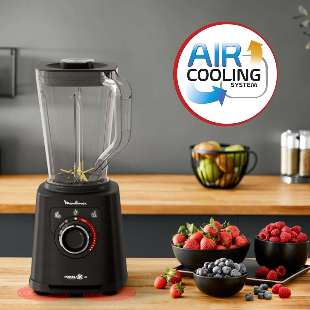 Perfect Mix+ LM88A8 Standmixer, 1200 W, Schnelle Ergebnisse, 1,5 L Fassungsvermögen, 3 Programme: Smoothie-Mixer, Eiszerkleinerer, Autoclean, Tritan-Krug, Inklusive Paddel, Schwarz Mama si Copilul Naty Shop