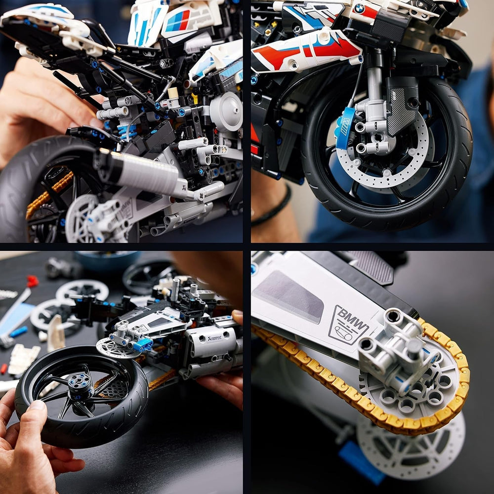 Stavebnice LEGO Technic BMW M 1000 RR Model motocyklu pro dospělé jako řemeslný dárek pro muže a ženy Dekorace domova nebo kanceláře 42130 Stavebnice Besuche den LEGO-Store