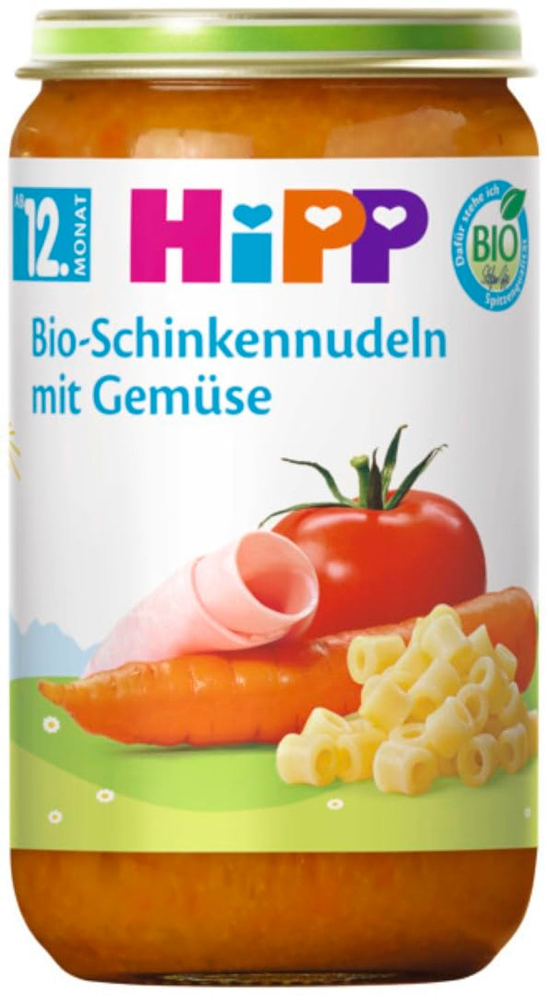 Hipp Bio Menu Od 12 měsíců Bio šunkové nudle se zeleninou, 250G, balení 6 ks (6X250G) Matka a dítě Naty Shop Výchozí název