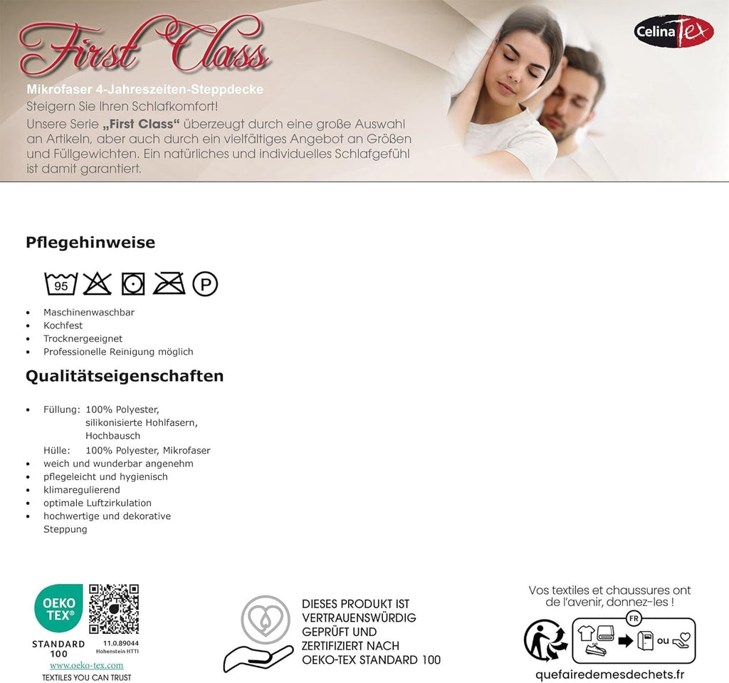 Celinatex First Class 4 sezoane plapuma 140 X 200 Cm iarna vara plapuma respirabil Plapumi si pilote Naty Shop