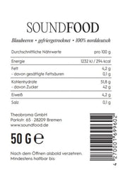 Lyofilizované borůvky celé z Německa Sklizeň 2023, 50 gramů Dehydrované produkty Naty Shop