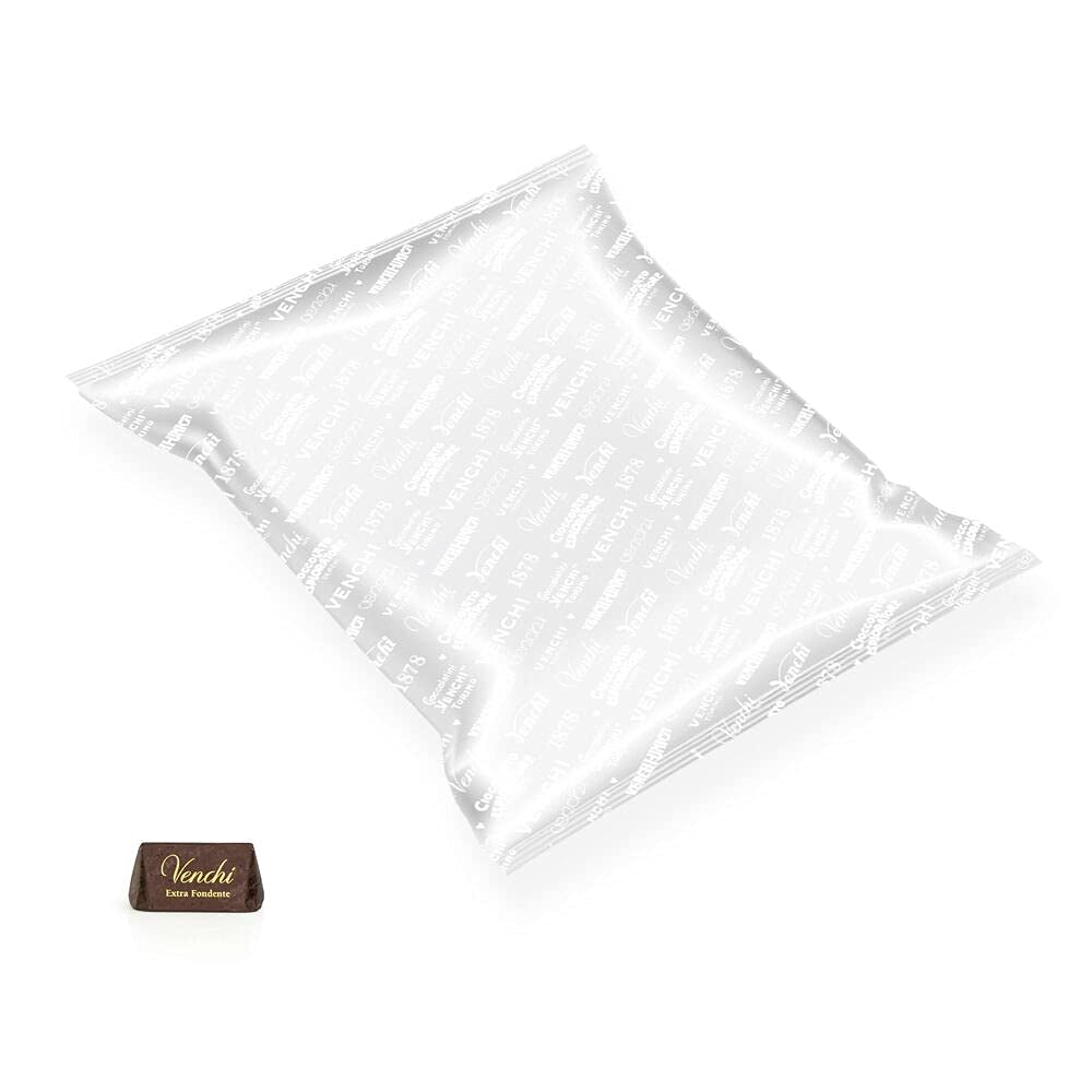 Pralinky z hořké čokolády, bez lepku, Extra Venchi Gianduiotti ve velkém balení 1 kg Čokoládové bonbony Naty Shop