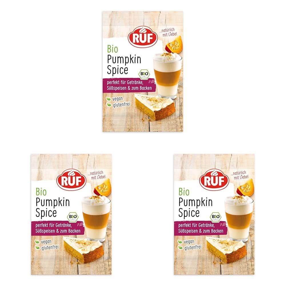 Bio citronová kůra RUF Flavors Naty Shop Dýně s kořením 3 x 10 gramů