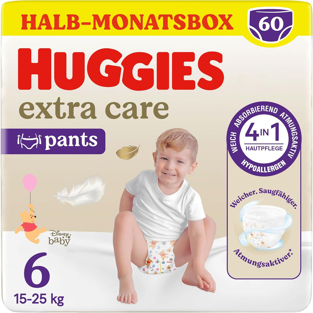 Kalhoty Huggies Extra Care Pants Disney Design Velikost 5 68 Plenky (2x34) Půlměsíční krabice