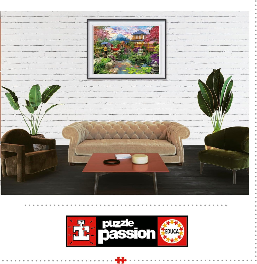 Educa - Puzzle 1500 dílků pro dospělé | Japonská zahrada. Rozměry: 85 X 60 cm. Obsahuje lepidlo na puzzle Fixpuzzle. Už 14 let (19937) Puzzle Naty Shop