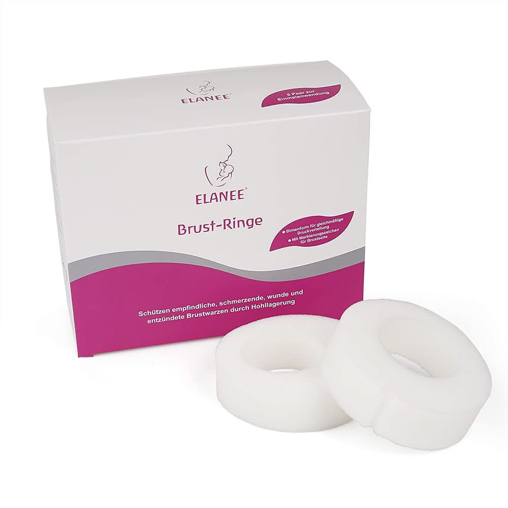 ELANEE Brust-Ringe, Schutz Der Brustwarze Bh-Kontakt Durch Hohllagerung, Ideal Bei Wunden, Entzündeten Brustwarzen Durch Stillen, 10 Stück (222-00) Příslušenství Jídlo a kojení Bebe Naty Shop 10 kusů (1 balení)
