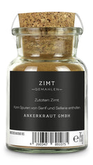 Ankerkraut Zimt, gemahlen, 75g im Korkenglas