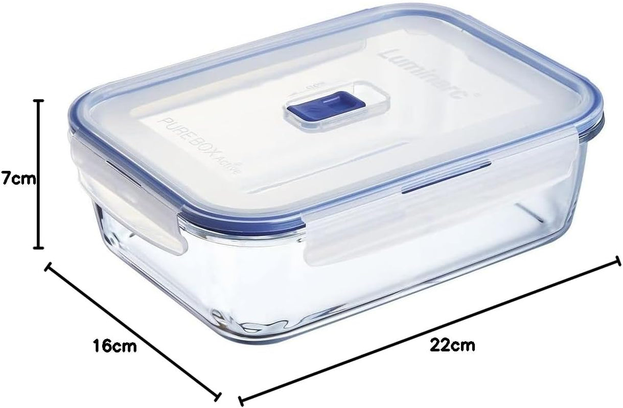 Pure Box Active Recipiente Rectangular Hermetico - 197cl Bicolor Cutii depozitare alimente Naty Shop
