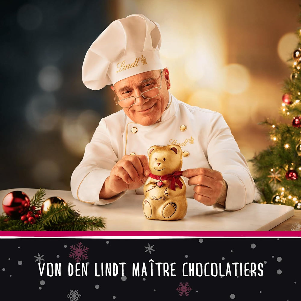 Lindt Čokoláda | AHOJ Mini Santa | 50 g | 5 Mini Moși Moși (po 10 g) z jemné mléčné čokolády | Vánoční čokoládové figurky pro malé i velké