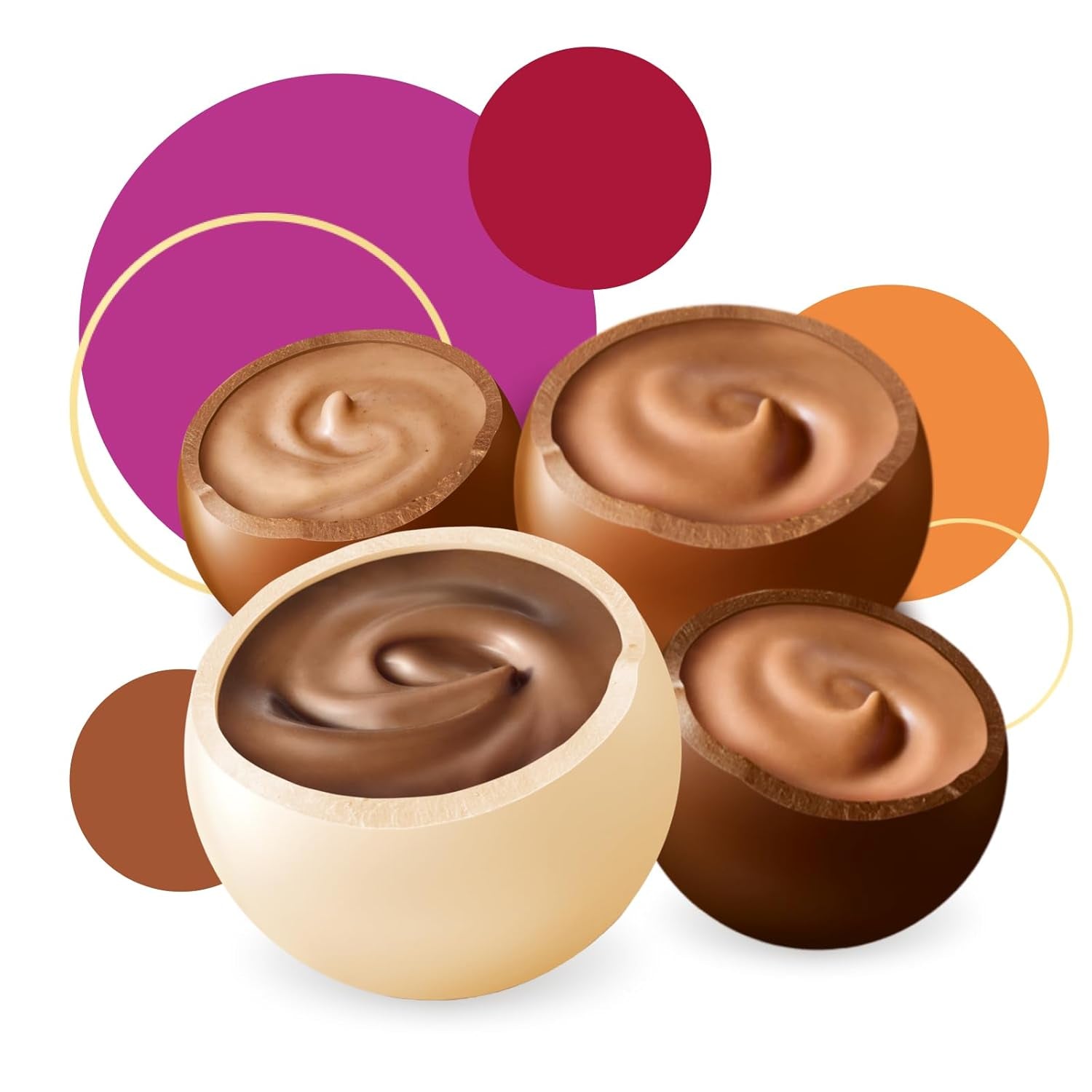 Merci Lovelies Creamy – 185 gramů – Pralinková směs s čokoládovými specialitami plněnými Naty Shop