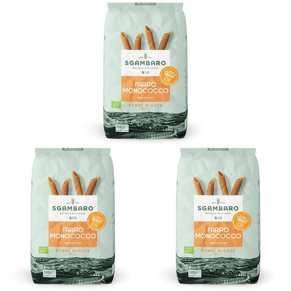 Bio těstoviny Penne Rigate N.91 - 500g Nízkotučné pšeničné těstoviny - zdroj vlákniny a bílkovin