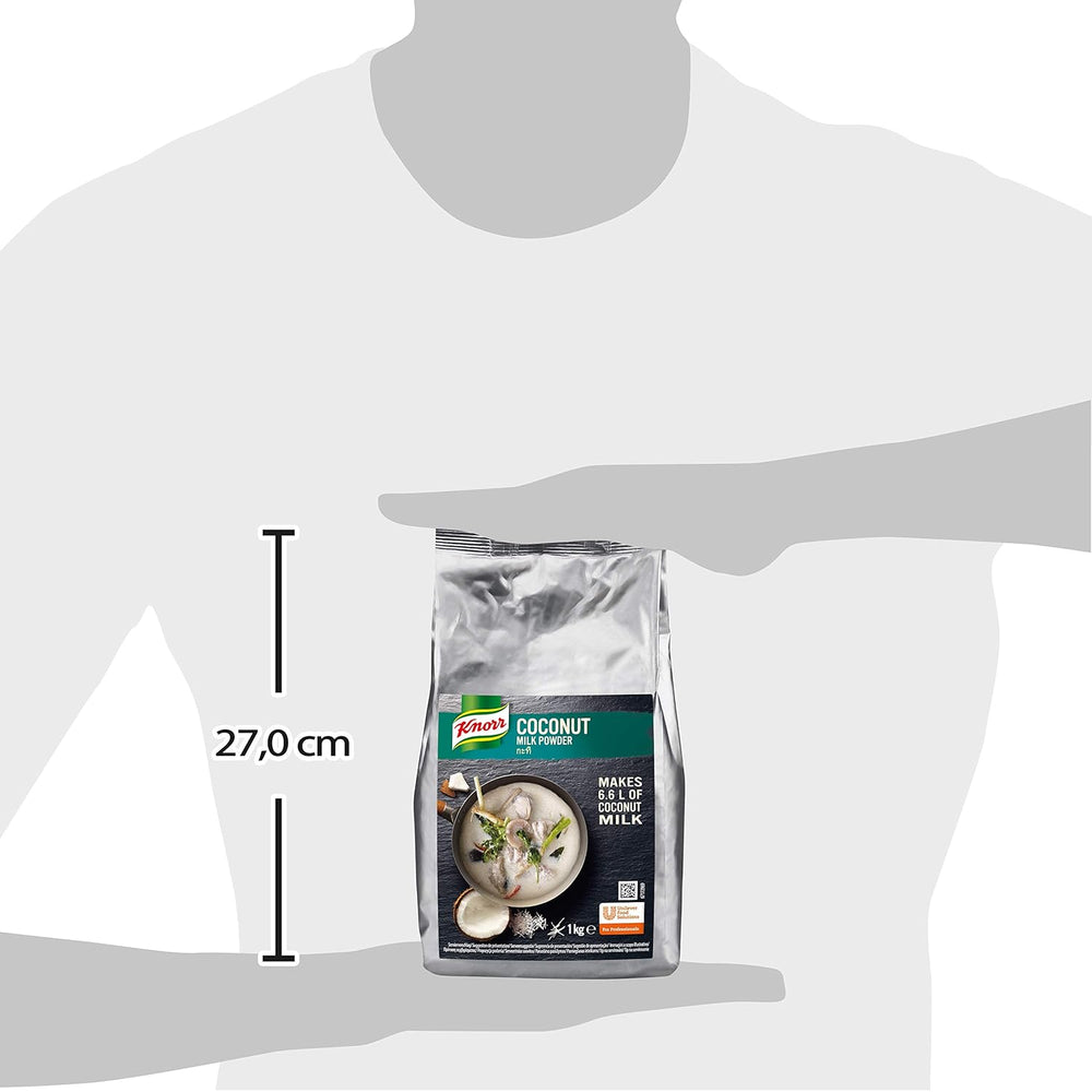 Knorr Kokosmilch Pulver (sušené mléko aus 20 frischen Kokosnüssen, ergibt 6,6 litru Kokosmilch) 1er balení (1 x 1 kg)