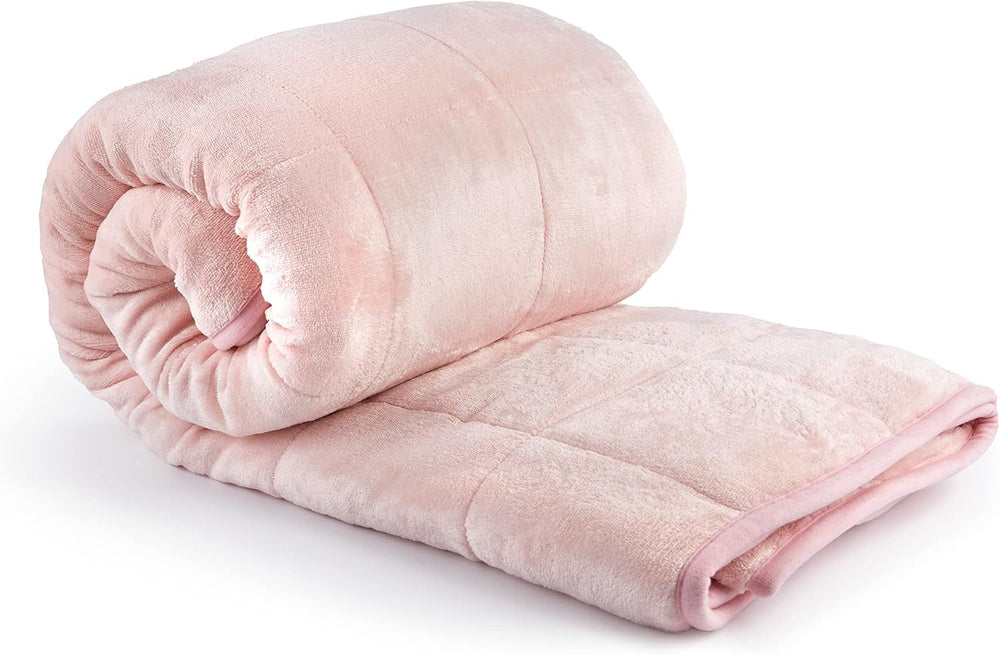 Emma Barclay vážená deka Sherpa, 127 X 152 cm, Blush Pink Postele a deky Emma Barclay