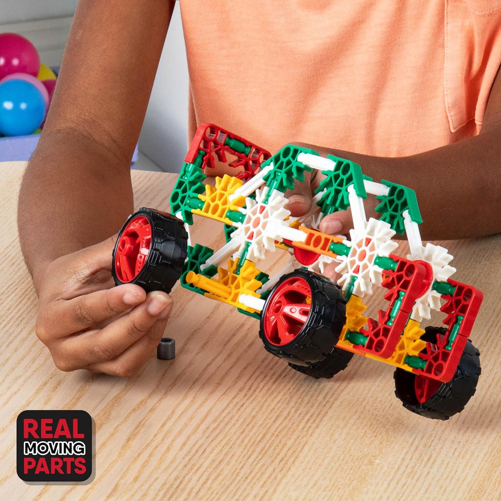 K'NEX 15210 Baukasten für Anfänger mit 40 Modelen, Lernspielzeug für Jungen und Mädchen, 141-teiliges Lernset, Konstruktionsspielzeug für Kinder, Bauspielzeug ab 5 Jahren