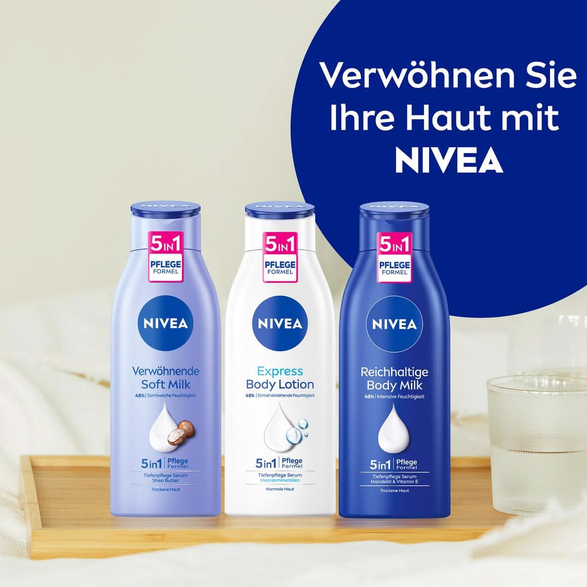 NIVEA Bohaté tělové mléko, 250 ml Kosmetika a kosmetika Naty Shop