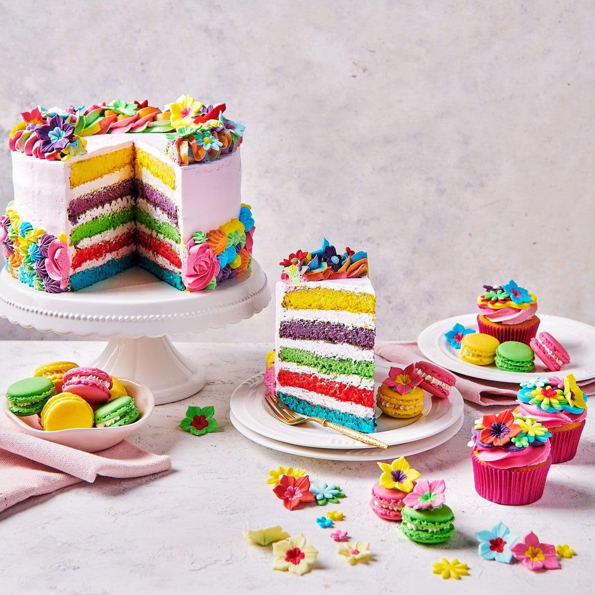 Colorant alimentar Funcakes Gel Roz Bombon: Colorant alimentar foarte concentrat pentru aluat, cremă, fondant, marțipan, produse de patiserie, dozare ușoară, picături individuale pentru a crea culori vibrante, Halal, 30 g