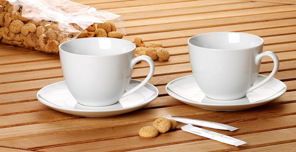 Set Cappuccino Ritzenhoff & Breker Bianco, 4 bucăți, 300 ml